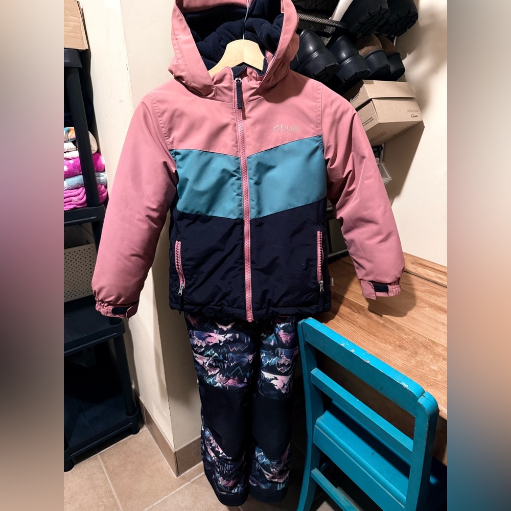 Kids Pink and Blue Winter Matching Set